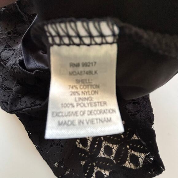 NWT Charming Charlie Sz XS Black Lace Dress Wednesday Addams Costume - Picture 4 of 12